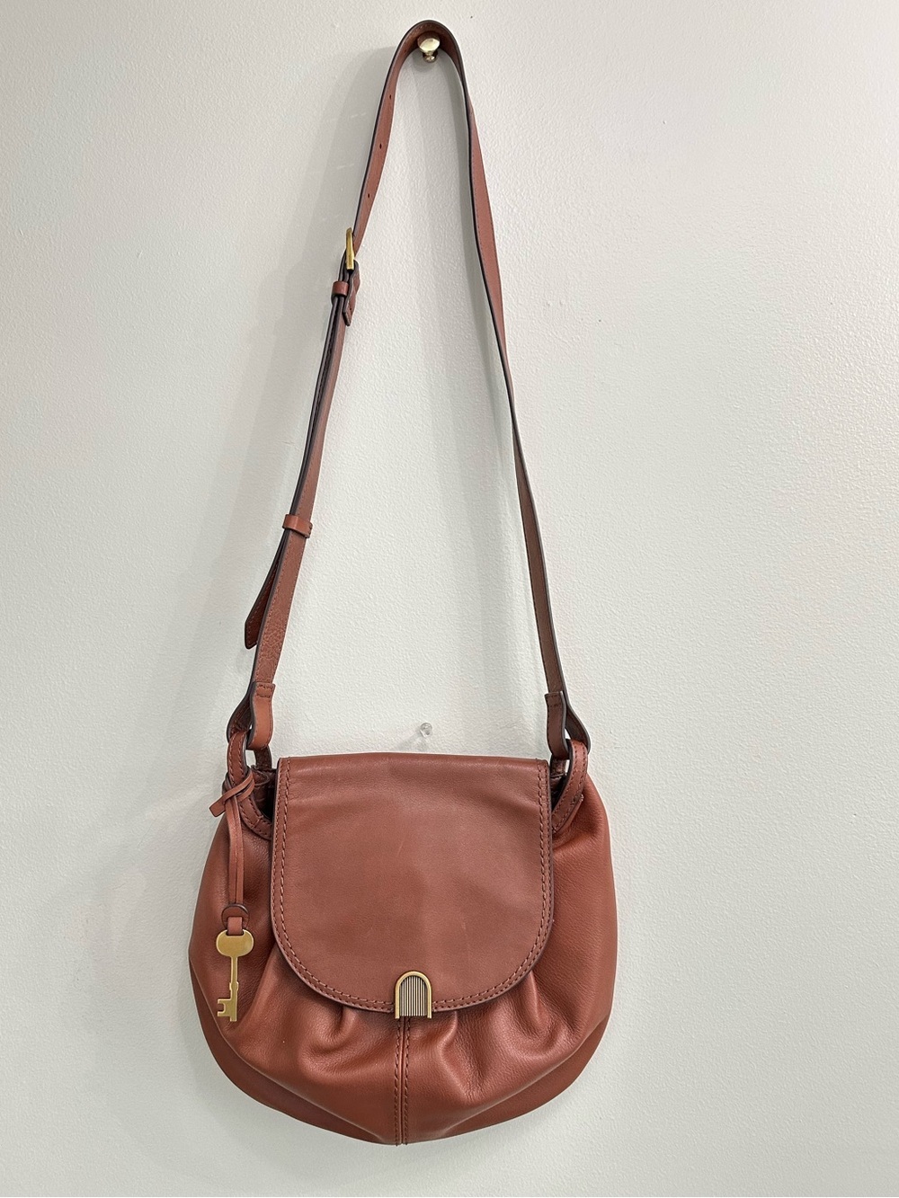 Fossil Gigi Flap Crossbody retro vintage crossbody leather bag - Picture 4 of 13